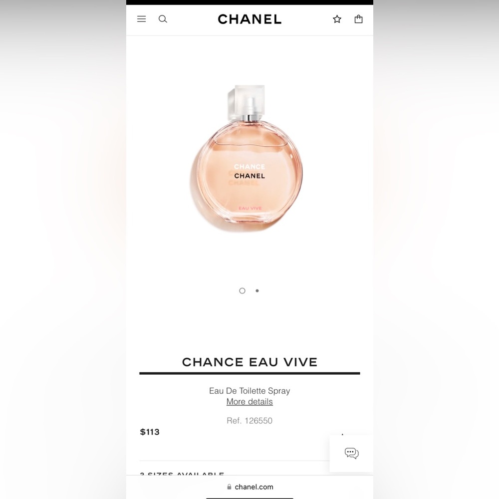Chance Chanel Eau Vive